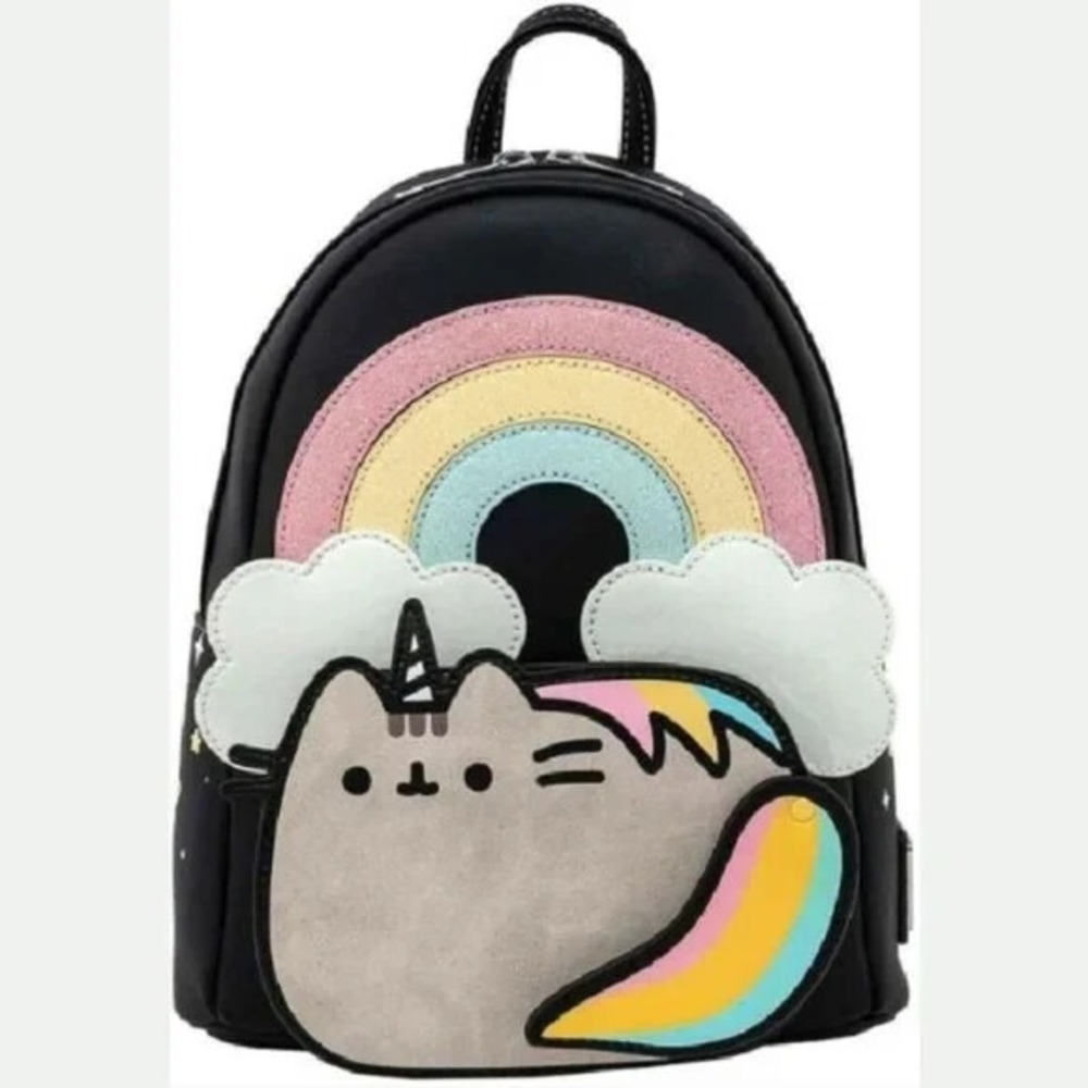 Loungefly Pusheen Rainbow Clouds Unicorn Mini Backpack‎